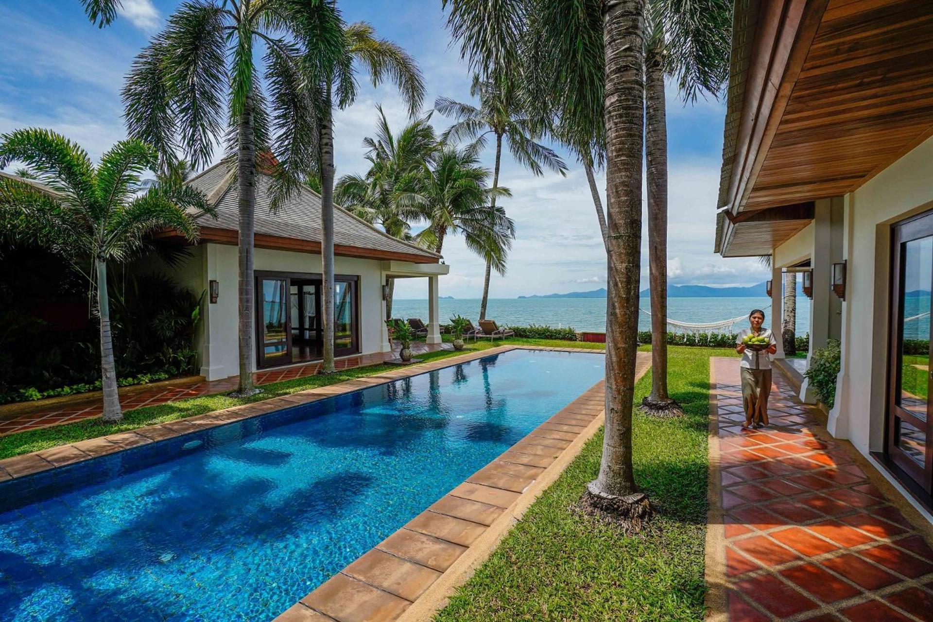 Miskawaan Beachfront Villas メナムビーチ エクステリア 写真